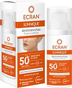 Comprar protector solar facial antimanchas perfumerias laguna Ecran Sunnique SPF50